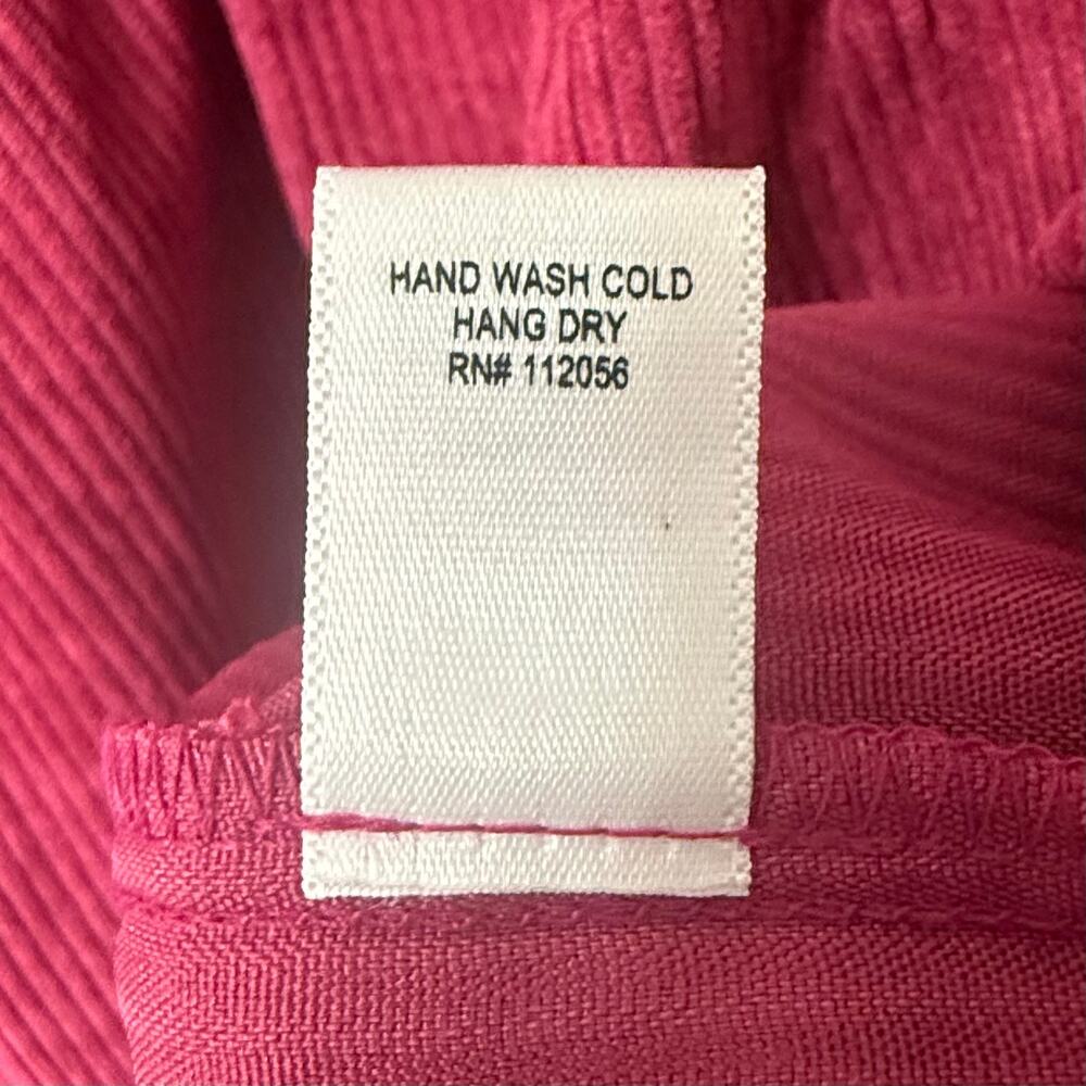 NWOT Zenana Outfitters Magenta Corduroy Overall Pocket Sleeveless Dress Size XL - Picture 11 of 13